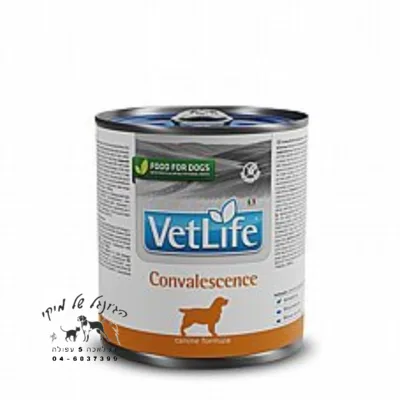 Vet Life וט-לייף 300 גרם מזון רטוב (שימור) לכלבים -ריקברי