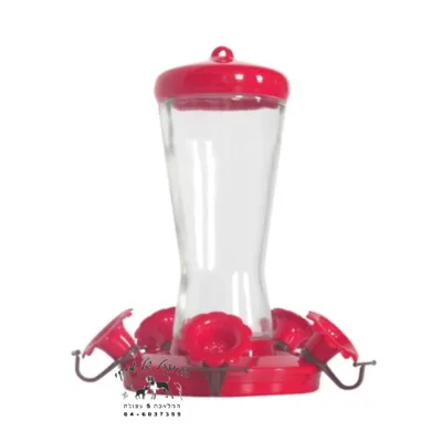 מתקן האכלה/שתיה לצופיות זכוכית 5 עמדות