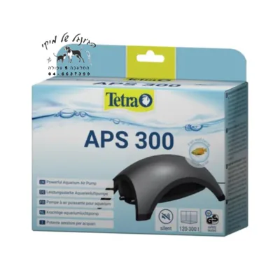 Tetra-APS-300 משאבת אוויר 2 יציאות שחור