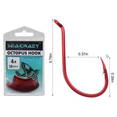 SEA CRAZY OCTOPUS RED #4 28PCS