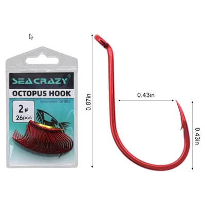 SEA CRAZY OCTOPUS RED #2 26PCS