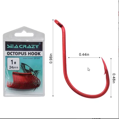 SEA CRAZY OCTOPUS RED #1 24PCS