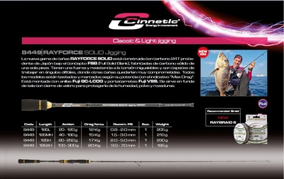 RAYFORCE SOLID JIGGING 185H MAX 250G