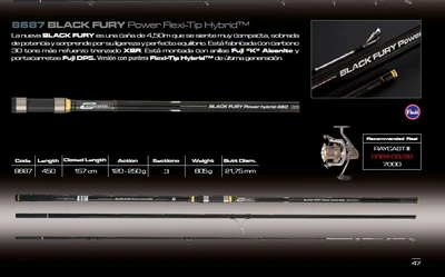 BLACK FURY FLEXI-TIP HYBRID 4.5M 8687