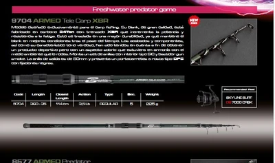 CINNETIC - ARMED TELE CARP 3.60M 3.5lbs - 8704**360**35