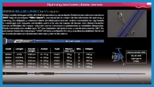 cinnetic - blue line dart spinn 7-27g/2.58m - 9554-258M