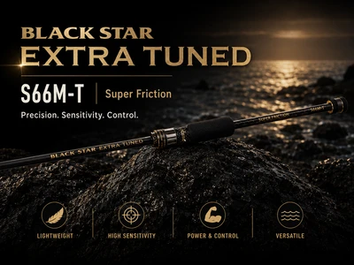 xesta - black star extra tuned s66m-t super friction 0.2-10g/1.99m