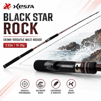 xesta - black star rock s83mh versatile multi rocker 10-35g/2.53m