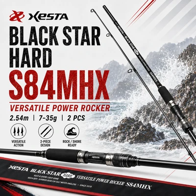 xesta - black star hard s84mhx versatile power rocker 7-35g/2.54m