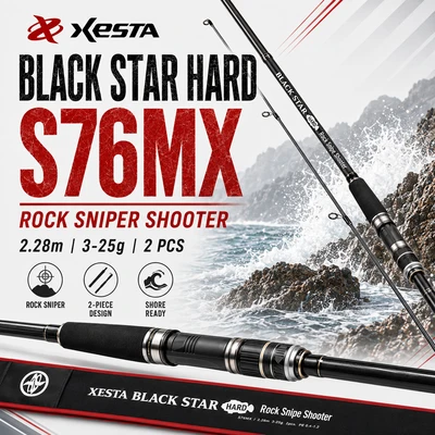 xesta - black star hard s76mx rock sniper shooter 3-25g/2.28m