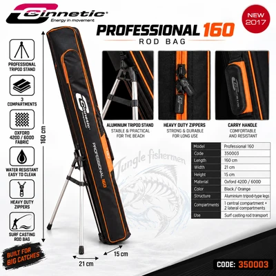 cinnetic professional rod holdall 350003