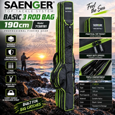 saenger - Basic 3 Rod Bag 190 *T 190cm - 7138191