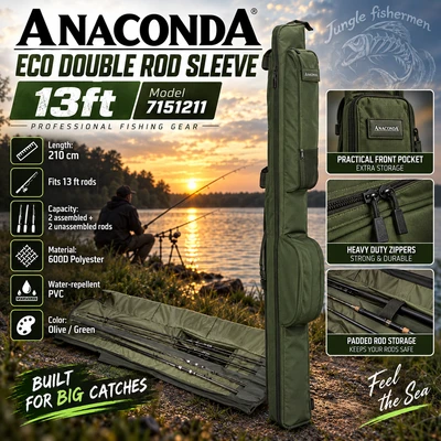 anaconda - eco double rod sleeve 13ft - 7151211