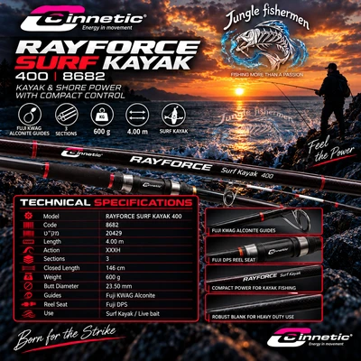 cinnetic - rayforce surf kayak 400 8682*400