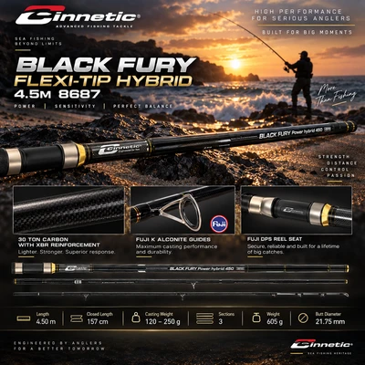 BLACK FURY FLEXI-TIP HYBRID 4.5M 8687