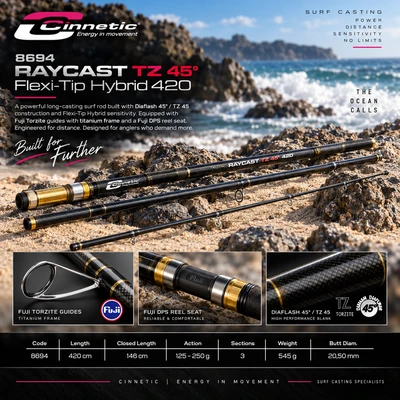 Cinnetic Raycast TZ 45 Flexi-Tip Hybrid 4.20M 8694