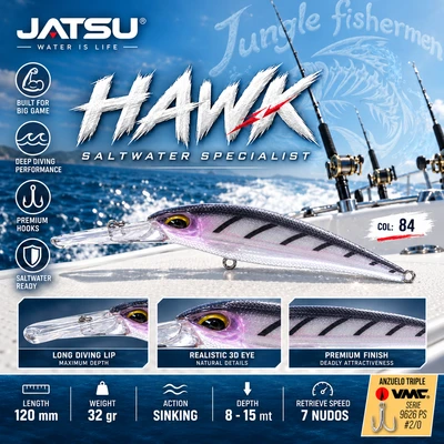 JATSUI HAWK 32GR 12CM COL: 84