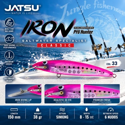 JATSUI IRON 38Gr 15Cm COL-33