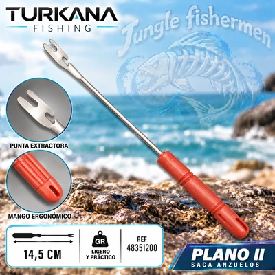 TURKANA Saca Anzuelos Plano 2 חולץ קרסים 14.5ס"מ