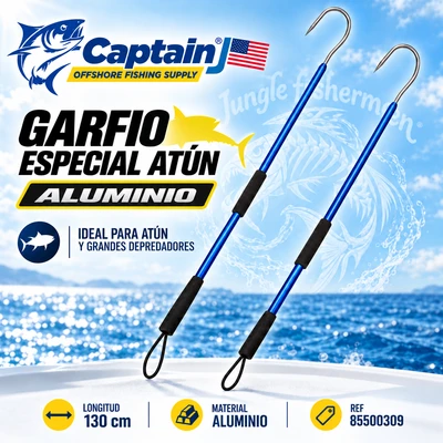 Garfio Aluminio Especial Atun 130cm