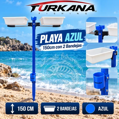 TURKANA Playa Azul 150cm con 2 Bandejas 48115150