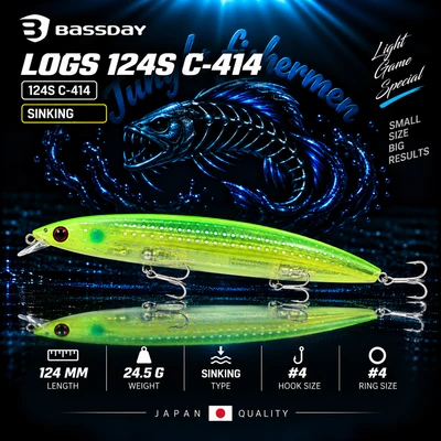 BASSDAY LOGS 124S C-414 24.5G