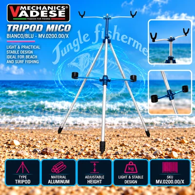 MECHANICS VADESE - TRIPOD MICO bianco/blu 1-2 canne - mv.0200.00/x